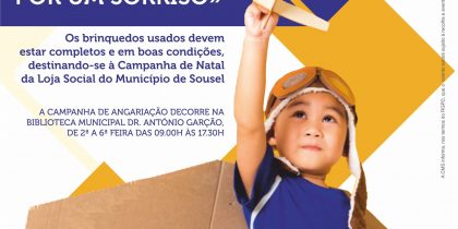 (Português) CAMPANHA DE ANGARIAÇÃO DE BRINQUEDOS USADOS “Um brinquedo por um sorriso”